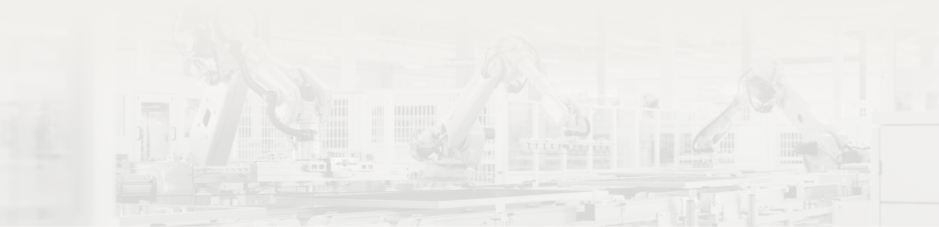 Das Teaserbild der Unterseite "Case Studies" zeigt eine Industriehalle mit Robotern, die am Fließband arbeiten.