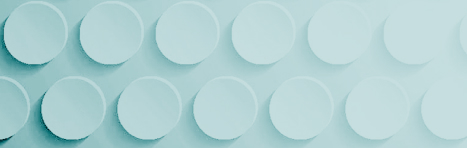 Dekoratives Teaserbild der Unterseite "Technik", minimalistische Kreise.